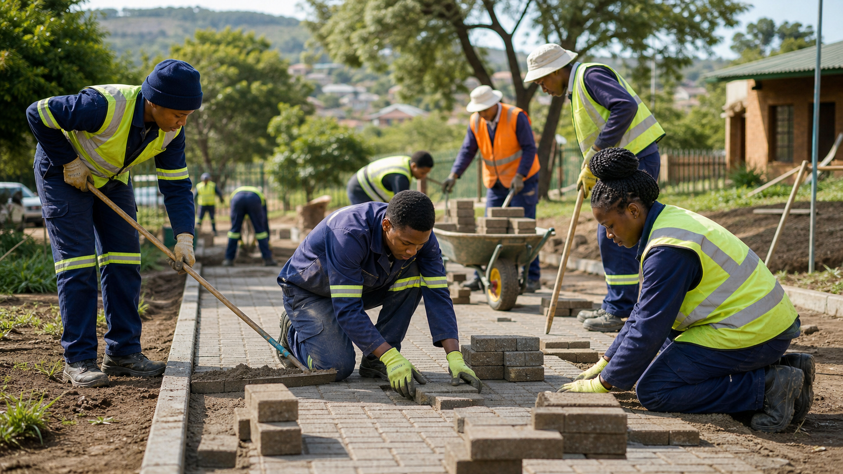 Public work gives young people income, skills and a first step