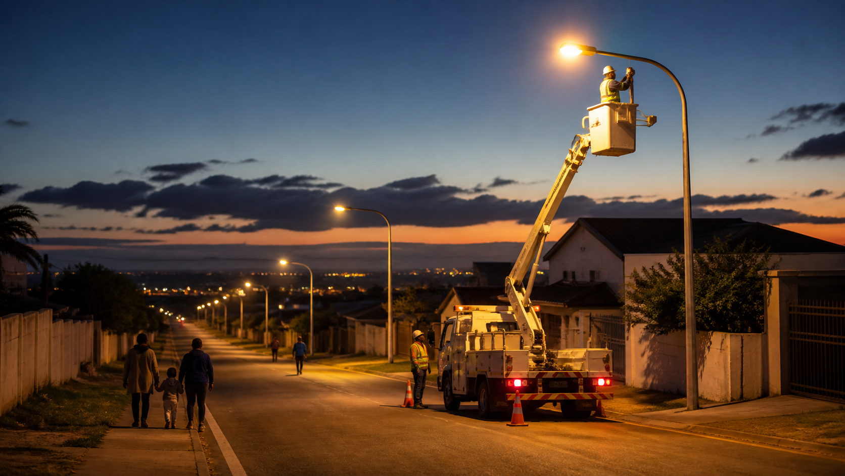 Streetlights restored to make neighbourhoods safer after dark